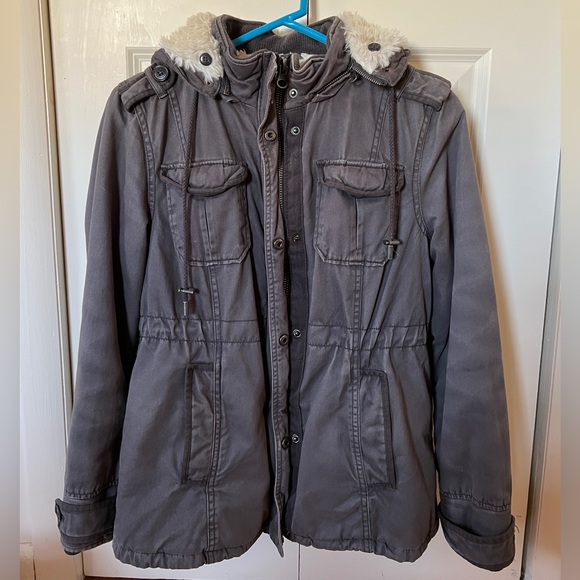 Hooded Fur Lined Jacket - Picture 1 of 15